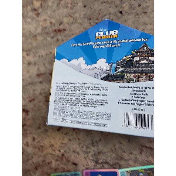 Disney Club Penguin Card Jitsu Lot Dojo Collectors Box Trading Card Game Topps - Picture 6 of 15